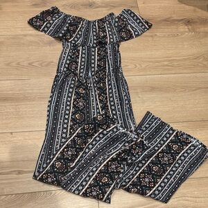 Girl’s Target Floral Striped jumpsuit